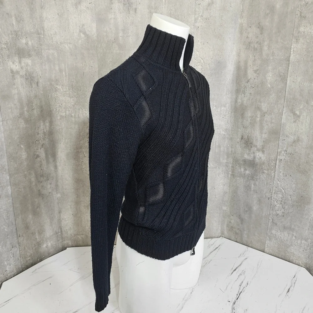 Vintage Gianfranco Ferré‎ Sport Merino Wool Full Zip Sweater Italy M